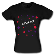 Image of Womens Black 'Splat' Tee.