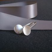 Image of circle drop earrings