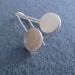 Image of circle drop earrings