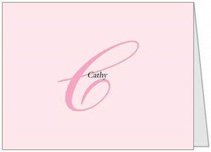 Image of Elegant Woman Personalized Note Cards