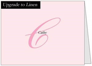 Image of Linen - Elegant Woman note cards
