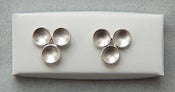 Image of earrings, sterling silver