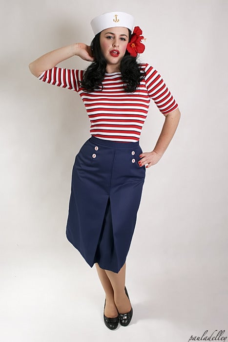 Image of 'Little Jess' skirt - Nautical