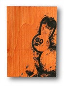 Image of Screen printed 'Winston' on wood (A4)