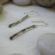 Image of Silver Stick Earrings