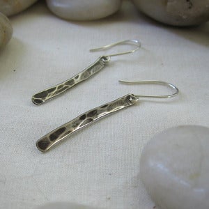 Image of Silver Stick Earrings