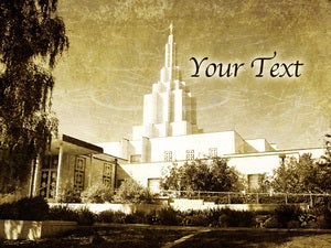 Image of Idaho Falls LDS (Mormon) Temple Art 005