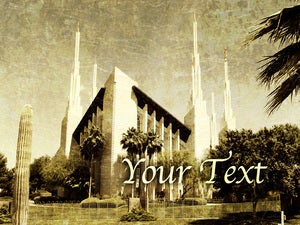Image of Las Vegas LDS (Mormon) Temple Art 004