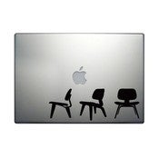 Image of Eames Plywood Chair Set Vinyl Decal 