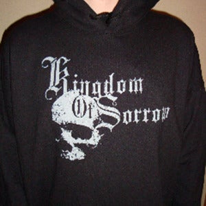 Image of Kingdom Of Sorrow Black and White Hoodie
