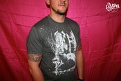 Image of 1AEON NEW design - Spacestation - on mens asphalt t-shirt (bigc)