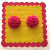 Image of Chrissy Earrings - Magenta