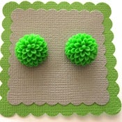 Image of Chrissy Earrings - Dark Green