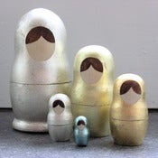 Image of Silver Nesting Dolls