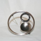 Image of Slate Hoops Brooch