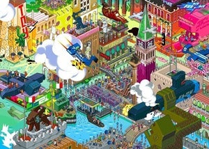 Image of eboy huge art print of Venice