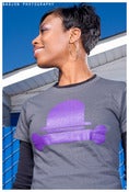 Image of Hat and Bone Logo: for women! (charcol/purple)