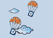 Image of Parachute D - Light Blue