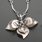 Image of Open Lotus Sterling PENDANT