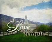 Image of I Love To See The Temple: Mt Timpanogos LDS Temple Art