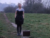 Image of Penelope Dress in Black Wool.
