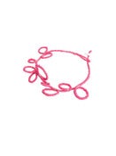 Image of fine stitched looped bracelet