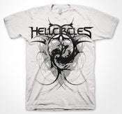Image of Damnation Circle White (T-Shirt / Girlie)