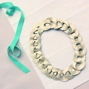 Image of Soft Gold Leather Link Necklace