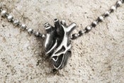 Image of silver anatomical heart chain