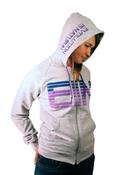 Image of Bright Futures Hoody (Heather Grey/ Purple)