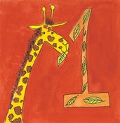 Image of  Age 1 giraffe birthday card