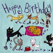 Image of Cats Birthday card