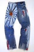 Image of Red Sun Jeans with Gold