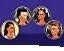 Image of FF Frida Kahlo Intaglio Glass Style Buttons Set of Four