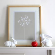 Image of Nature Lover Screen Print ~ Fawn & White