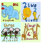 Image of We love to count!- Children's framed bedroom picture