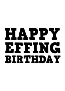 Image of Happy Effing Birthday