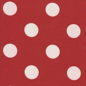 Image of FF Red and White Polka Dot Outdoor Fabric