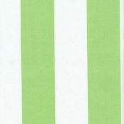 Image of FF Lime Green and White Stripe Outdoor Fabric 