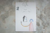 Image of Cafe Blue Dog, original drawing