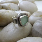 Image of Green Sea Glass Ring