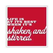 Image of POSTER: Shaken and Stirred - 19.75" X 19.75"