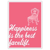 Image of POSTER: Happiness is the Best Facelift - 19.75" x 27.5"