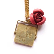 Image of Love spin necklace