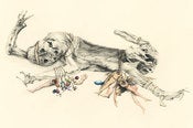 Image of Kirsty Whiten- Leg Monkey- Giclee Print- A2