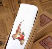 Image of Man's Handkerchief in a gift Box: Pheasant