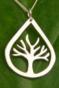 Image of Tree Necklace Teardrop Small
