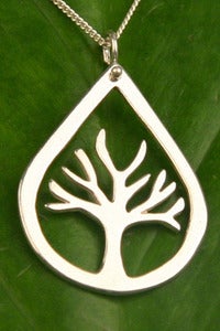 Image of Tree Necklace Teardrop Small