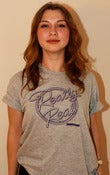 Image of Really Real (eggplant on heather grey)