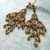 Image of golden dreams chandelier earrings